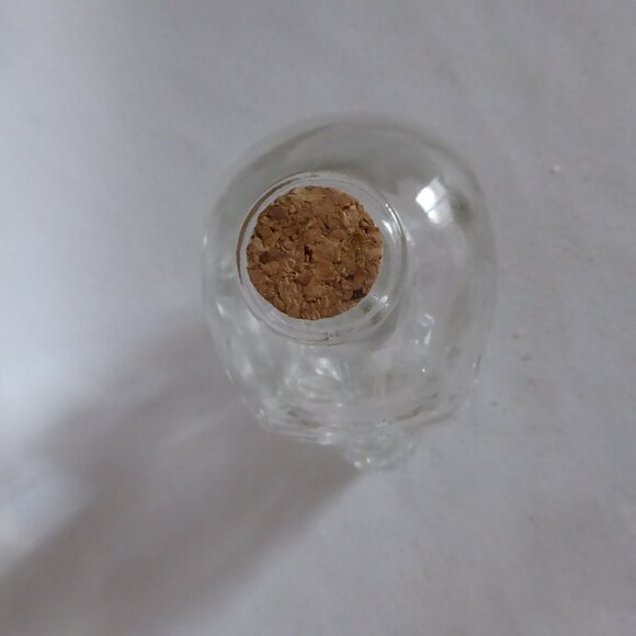 NEW 7” & 3.5” FROSTED & CLEAR GLASS SKULL JAR LOT OF 2 HALLOWEEN GOTHIC - Picture 7 of 13